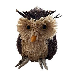 Owl Ornament Sissel and Twig Rustic Farmhouse